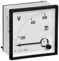 Вольтметр 600В 72х72 AC непосредственное включение Э47