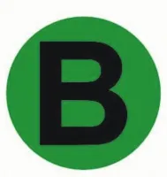 Наклейка 'B'd=20мм EKF PROxima