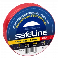 Изолента Safeline 19/25 красный