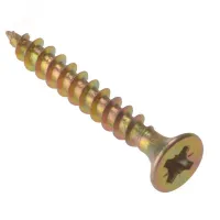 Шуруп универсальный 3.0х16 потайная голова желтый цинк (screw-UNI-3.0х16g)