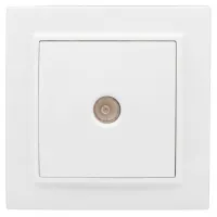 Розетка TV Минск 1-местная СП белая 75Ом 5-862МГц Basic