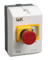 "Оболочка защитная с кнопкой ""Стоп"" IP54 IEK"
